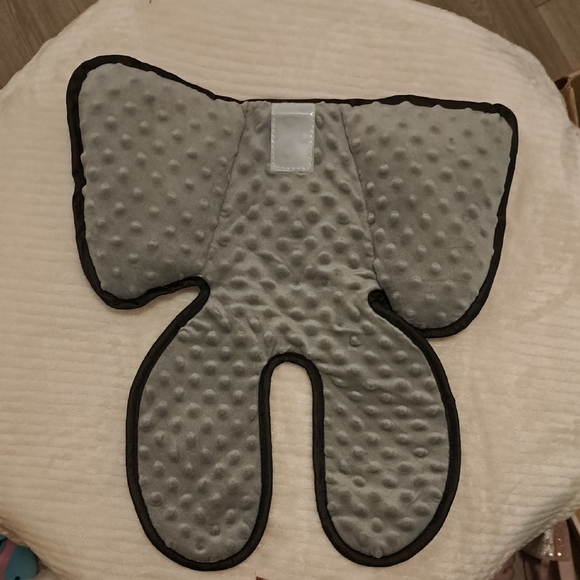 Brown and White Cow Print Baby Head Support For Carseat - Picture 5 of 6